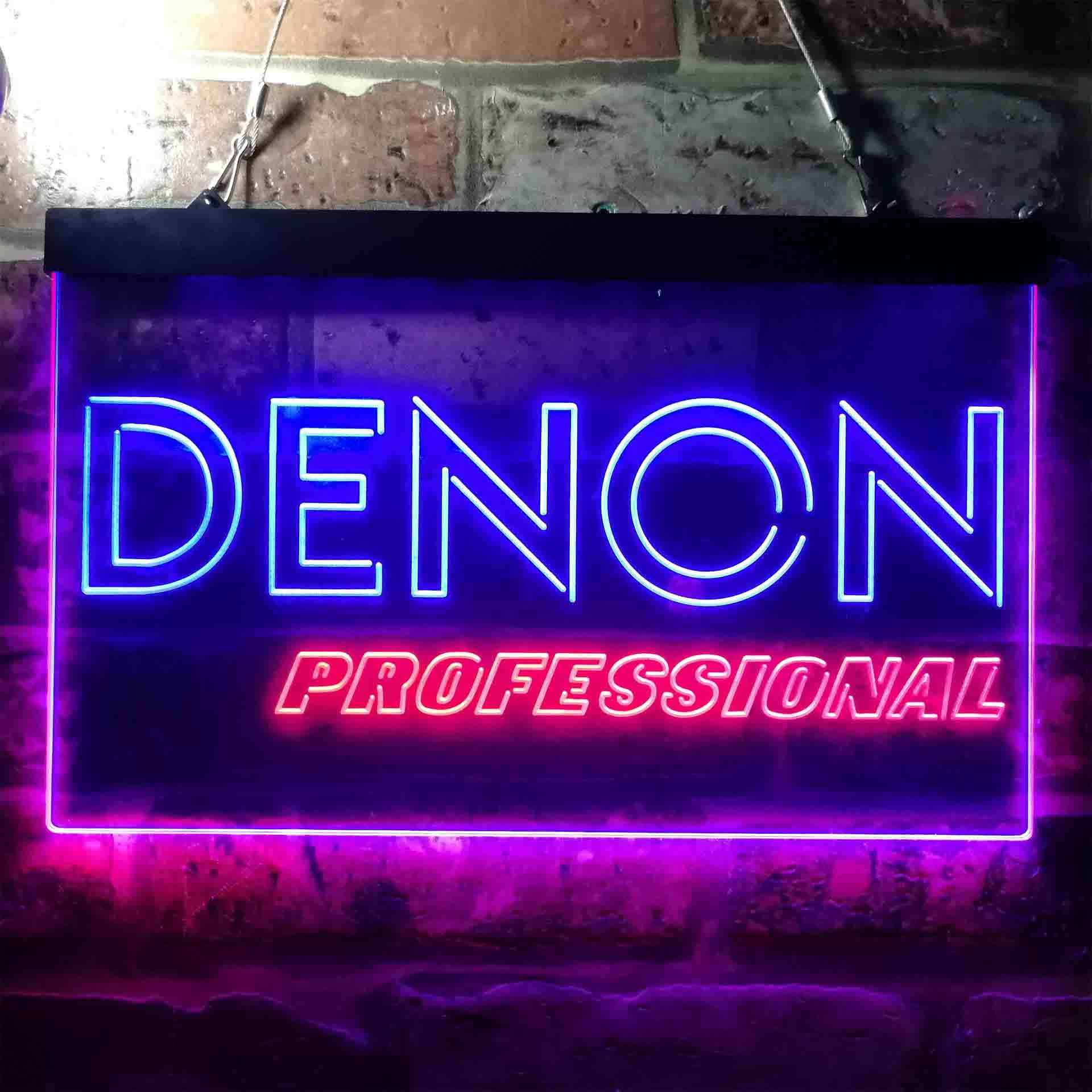 Denon Professional Dual LED Neon Light Sign